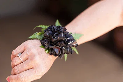 Black Spray Rose Corsage Thanks A Bunch Florist