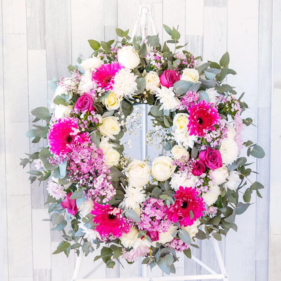 Pink Gerbera Wreath