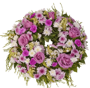 Pink Rose Wreath