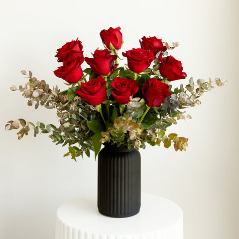 Vase of Roses