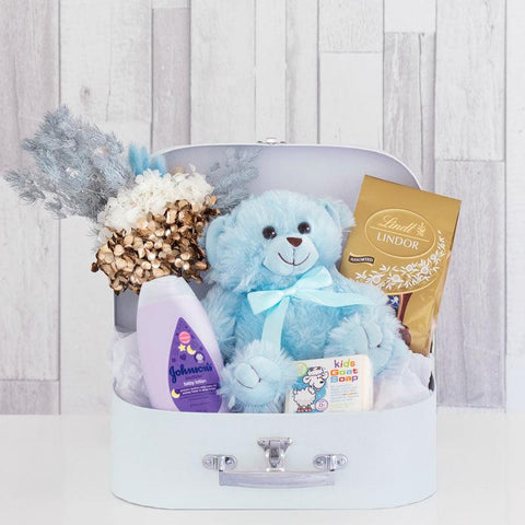 Baby Boy Suitcase Hamper