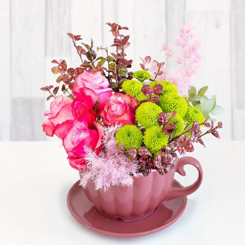 Dusk Pink Tea Cup - OUT OF STOCK